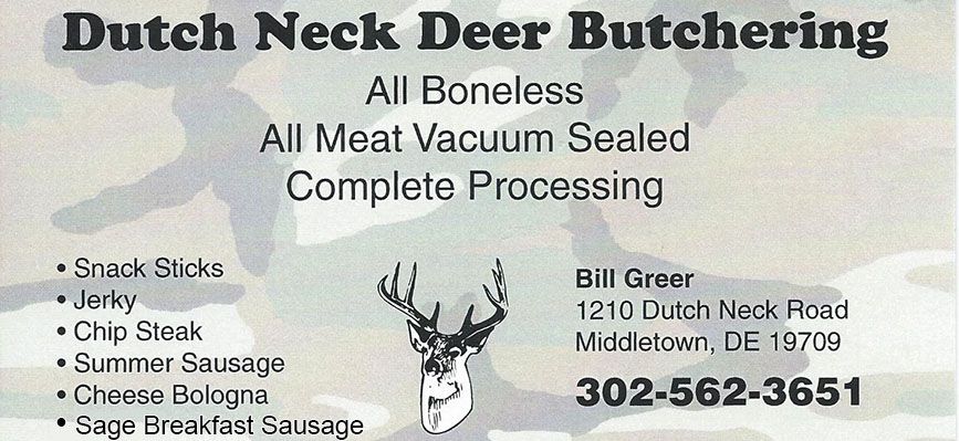 Delaware Deer Butcher Dutch Neck Deer Butchering